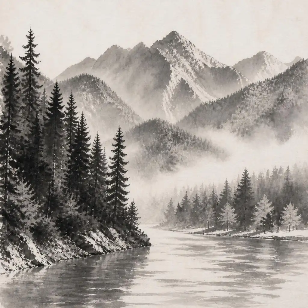 免费中国水墨画生成器- 将照片转换为水墨艺术- Vidguru